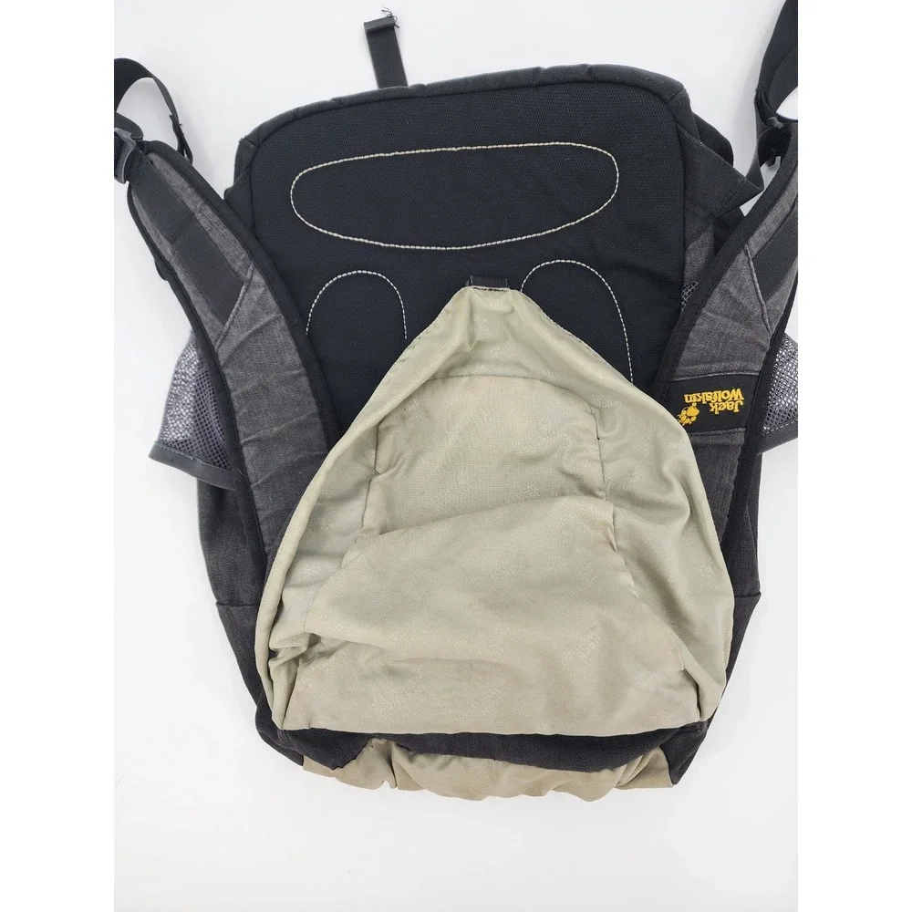 Jack Wolfskin Pecos Backpack Snuggle Up Black Grey Daypack Hiking Bag